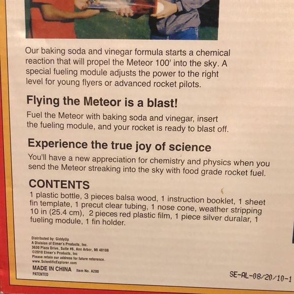 THE METEOR ROCKET SCIENTIFIC EXPLORER KIT Sealed! New In Box Ages 9+ - Picture 9 of 15